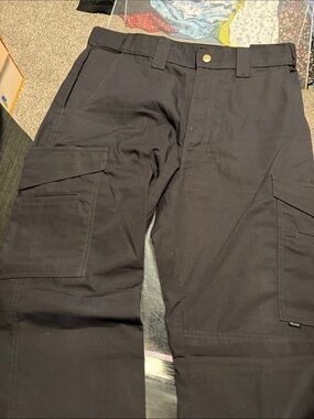 Tru spec Men's Black Cargo Work Pants - Durable Utility Trousers